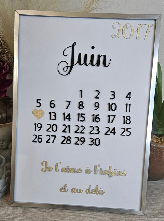 Cadre calendrier