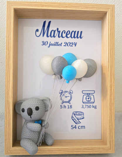 Cadre de naissance "Tricot 3D"