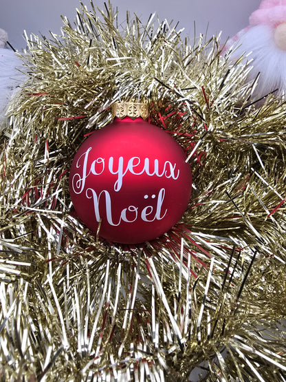 Boule de noël personnalisée (2+1 offerte)